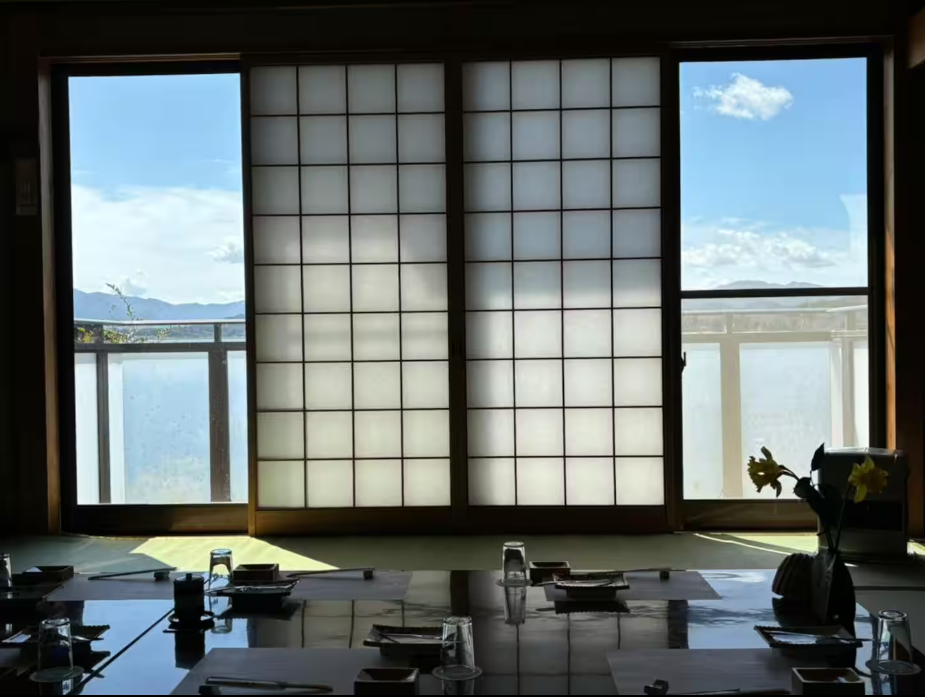 Balcony with bay views